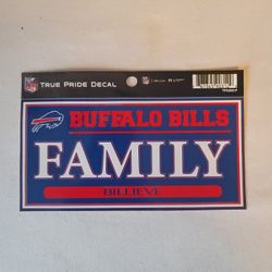 NFL Buffalo Bills True Pride Decal "FAMILY BILLIEVE"