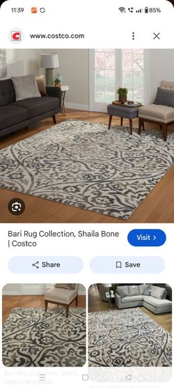 Large Area Rug 8' 9" x 13' 1"