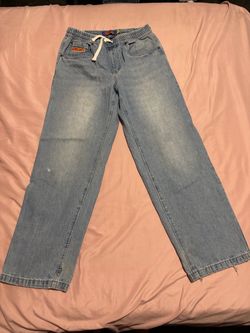 Empyre Denim Jogger Jeans, Light Blue, Size S