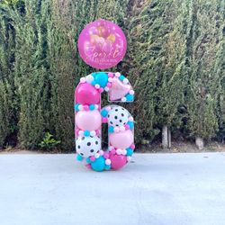 Mosaic Balloons Number/letters