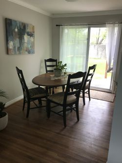 Antique Table And 4 Chairs.