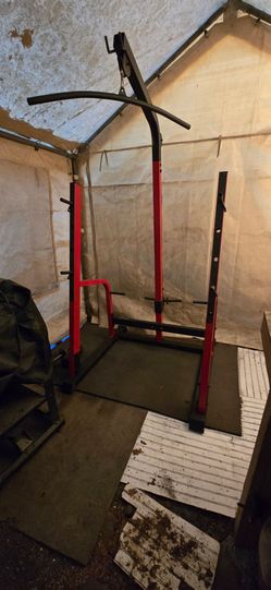 Half Power Rack with Lat Pulldown Attachment