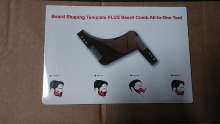 All in One Beard Comb & Beard Shaping Template