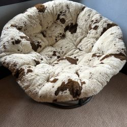 Cow print Papa San chair