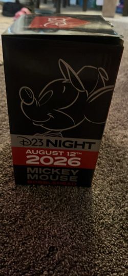 D23 Night Mickey Mouse Gold Bobblehead August 2026