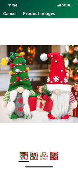 2pcs Christmas Elf Gnomes 
