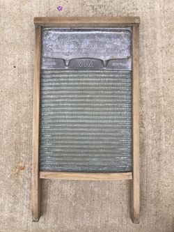Metal and Glass Washboard 