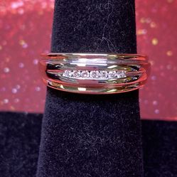 14k Diamond Band 