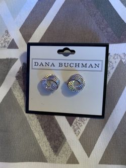 Dana Buchman silver studded earrings SEND OFFERS!