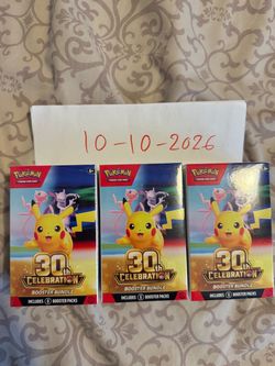 Pokemon 30th anniversary booster bundles