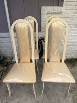 Set of 4 High-Back Dining Chairs