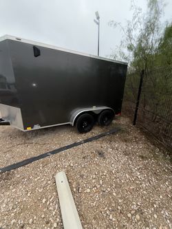 20’x 8’x 7’interior  enclosed trailer