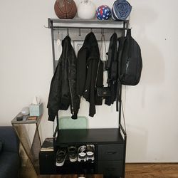 Door Tree/Coat Hanger With Shoe Rack