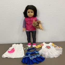 American Girl Doll & Teddy with Accessories - 