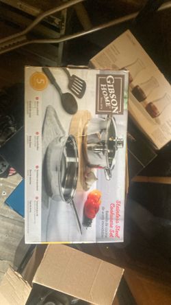 Cookware set stainless steel five piece