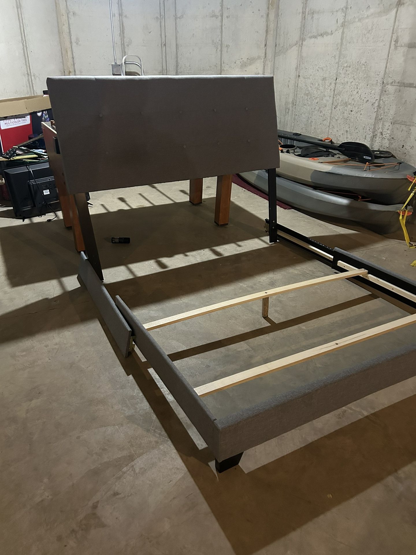 Queen Size Bed Frame grey