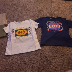 Kids Gucci Shirts 80 For Both 5T