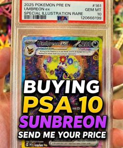 Buying sunbreon umbreon psa10 send price