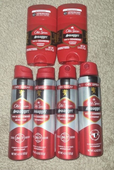 Old Spice Antiperspirant/ Deodorants x6