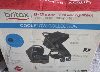 Britax B-clever travel system Stroller W Car Seat And Base 