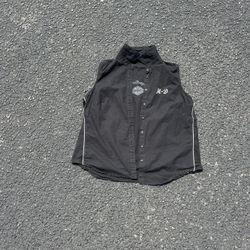 Harley Davidson Sleeveless Biker Jacket
