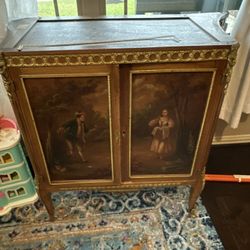 French Louis XV Ormalu Piece W/ Marble Top