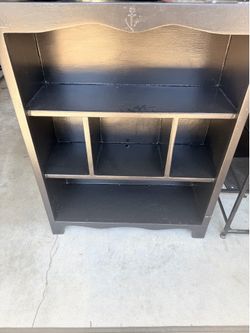 Wooden bookshelf