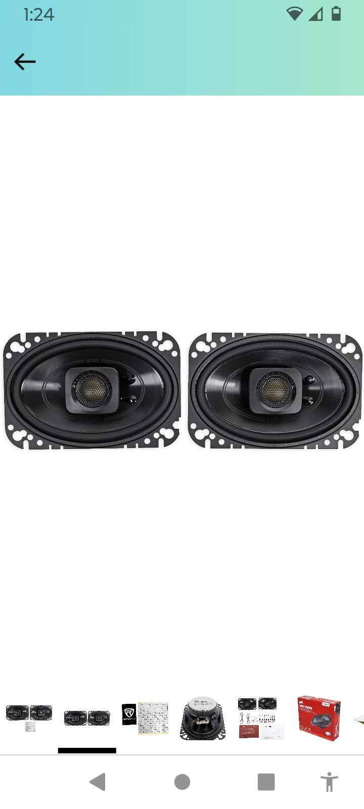 Polk 4*6 Coaxle Speaker With Marine Certification