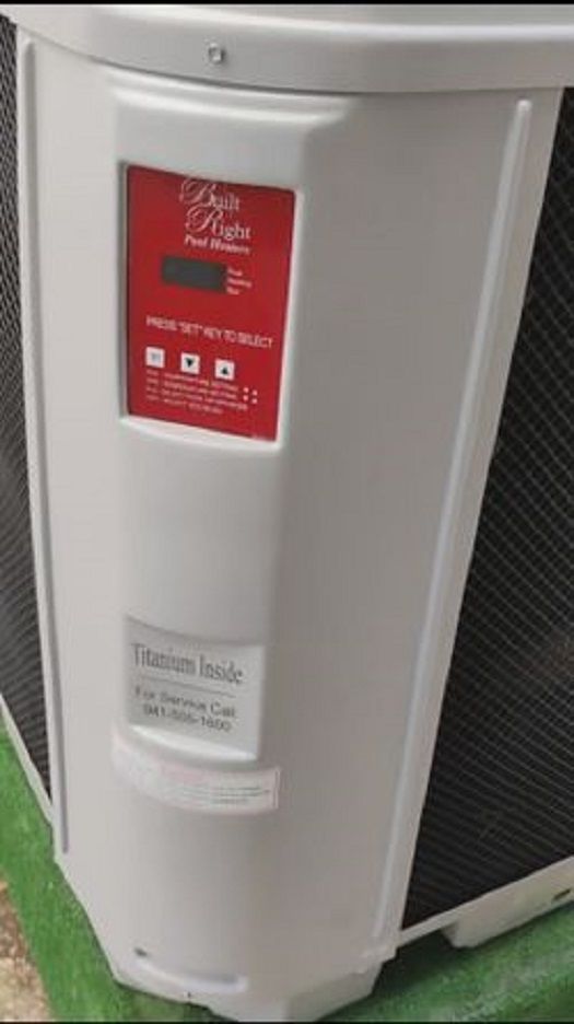 Builtright Pool heat pump w/warranty