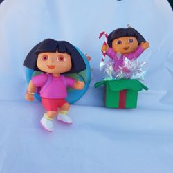2 Dora the Explorer Ornaments