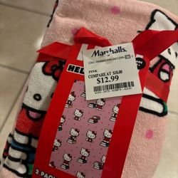 hello kitty hand towels