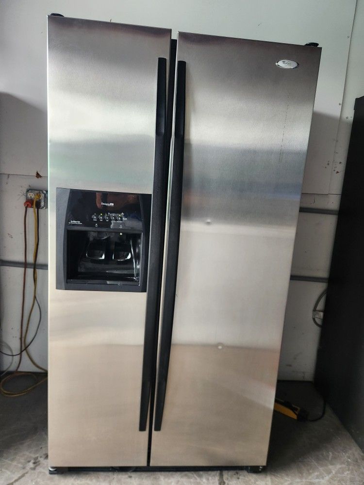 Whirlpool Stainless Steel Side By Side Refrigerator 