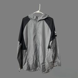 Large Gray Adidas Jacket