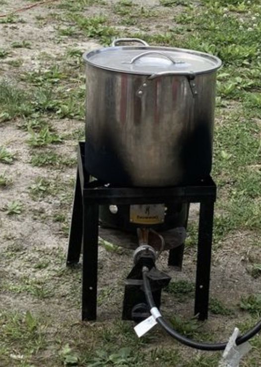 Propane outdoor cooking pot. Does not come with pot