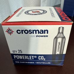 Crosman 12 gram CO2, 25 Pack