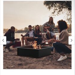 36" Steel Outdoor Wood Burning Fire Ring