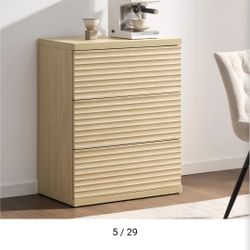 Sideboard Wood  Buffet Cabinet  Storage Modern Sleek Drawers 