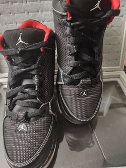 Air Jordan Flight 4 — Size 6.5Y / Women’s 8 — Black/Red