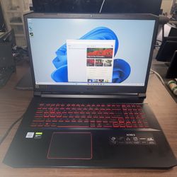 **ACER 17”NITRO 5 GAMING LAPTOP 16GB/512GB GTX 1650Ti GPU FAST***