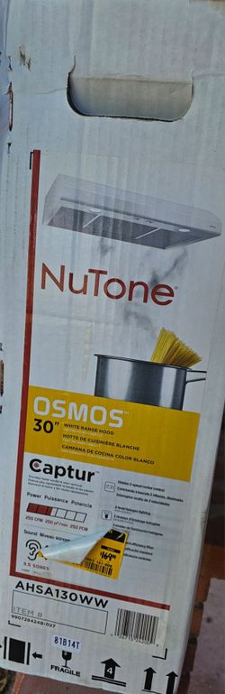 Nutone Osmos 30 in. 300 Max Blower CFM Convertible Under-Cabinet Range Hood with Light in White