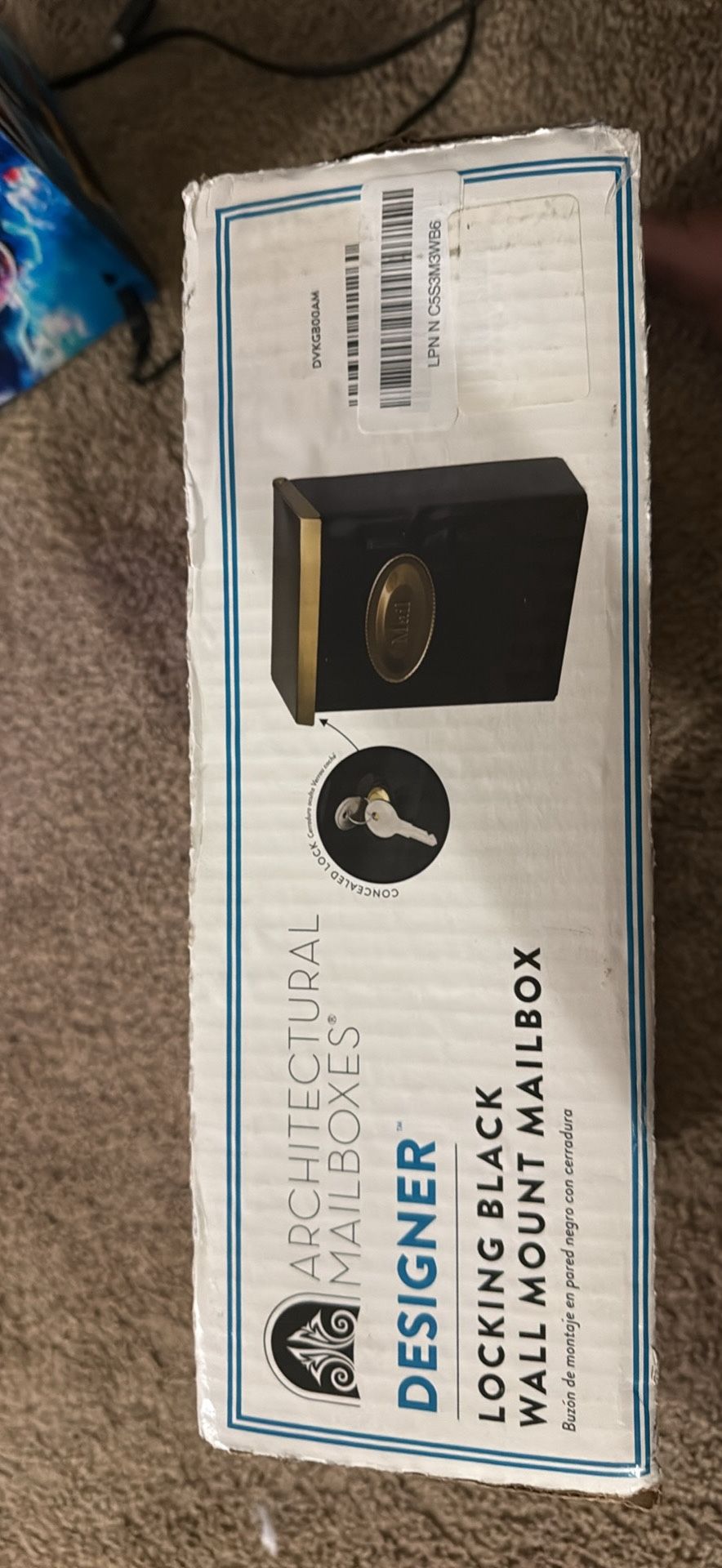 Black Designer Mailbox