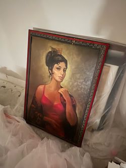 Vintage Framed Portrait Painting 🎨