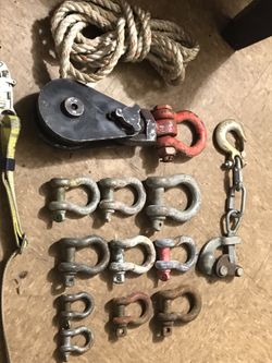 6” Williston Snatch Block & Shackle’s