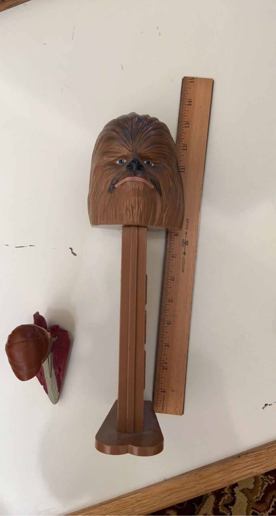 Star Wars Huge Chewbacca PEZ Dispenser + Obi Wan Kenobi Little Racer