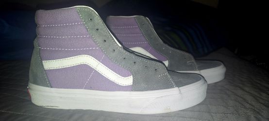 Vans Women 7.5 Men 6 Purple Mid Tops 50$