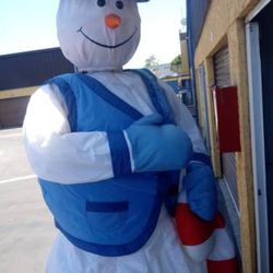 Animated &Musical Motion Sensored Life Size rare gemmy Snowman "6 Feet .N0 Deliever