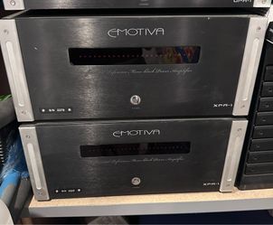 Pair of Emotiva XPA-1 Monoblock Power Amplifiers – 500W Each  (both included )