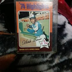 Hank Arron Baseball Card