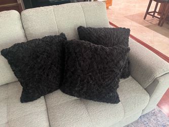 Three New 18x18 pillows black