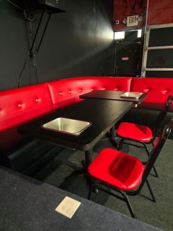 Booths and tables